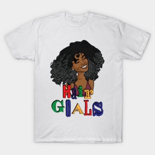Hair Goals! for Happy Black Women T-Shirt